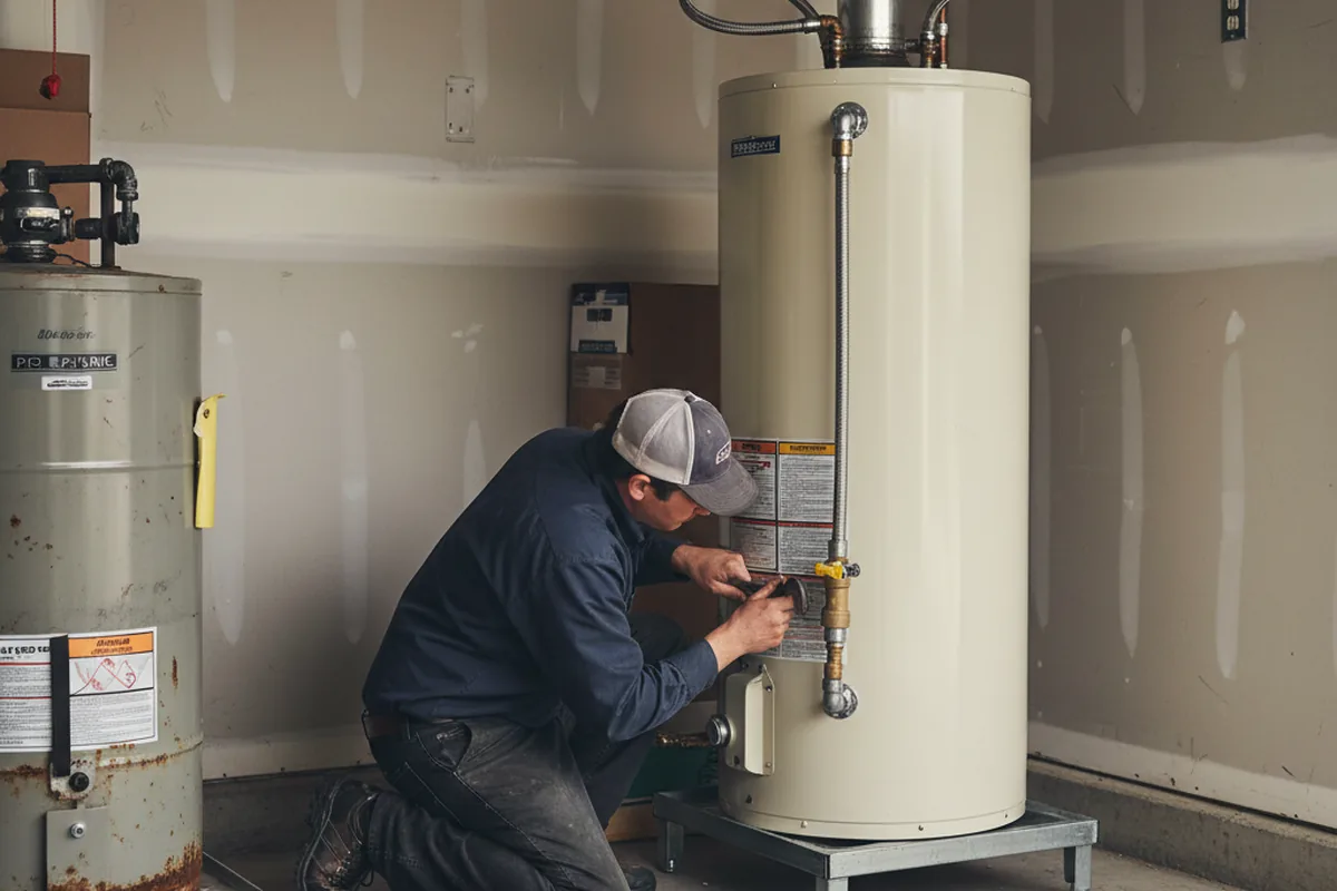 Water heater and shutoff valve replacement in Nanjemoy